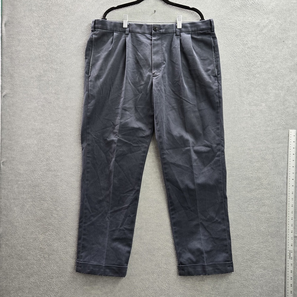 Brooks Brothers Men Pants 38X30 Blue Chino Twill Elliot Button 29" Inseam